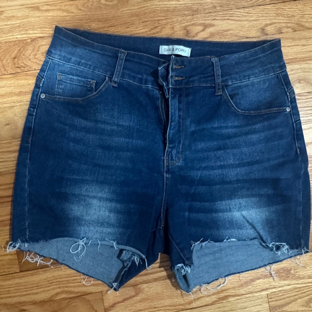 Dark Blue Women's Jean Shorts